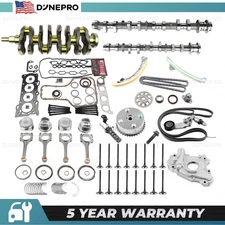 For Toyota Corolla Matrix 1.8L Engine Overhaul Rebuild Kit Crankshaft Rods 1ZZFE