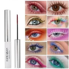 Colour Waterproof Mascara Long Lasting Curling Lengthening EyeLashes Makeup UK