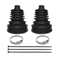 2PCS Car CV Boot Repair Kit, Silicone Dustproof Vehicle CV Axle Joint Black