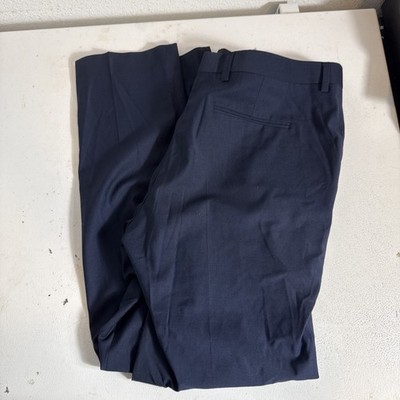 Harry Brown London Collection Pants Mens 36R Blue Smart Trousers  Wool Blend