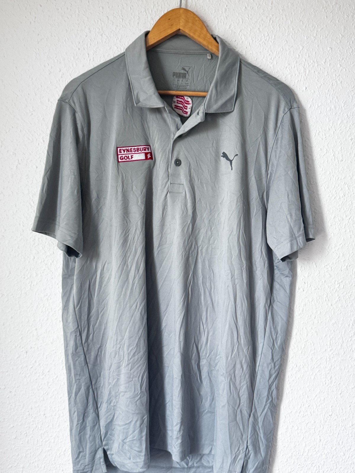 Puma Golf "Eynesbury Golf" Men's Performance Polo Shirt - Gray, Size XL image 2