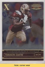 2007 Donruss Gridiron Gear Gold X's 73/100 Vernon Davis #46 READ a0s