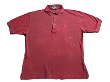 Vintage 90s Men s Large Burberrys Nova Short Sleeve Polo Shirt Maroon Made