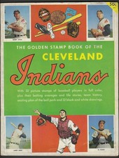 1955 The Golden Stamp Book of the Cleveland Indians - Complete