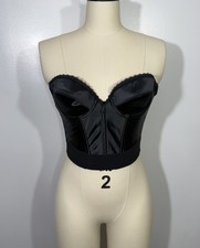 Vintage Victorias Secret Gold Label Corset Bustier Black 34B