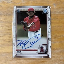 Topps 2020 Bowman Chrome Hector Yan 1st Autograph #CPA-HY Los Angeles Angels
