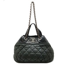 Chanel Sparkle Leather In The Mix 2Way Bag A49683 Women Black One Size