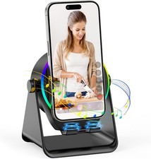 Wireless Induction Speaker, Multi-Functional Bluetooth Speaker with RGB Light