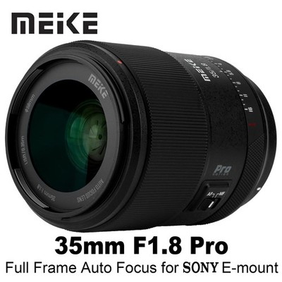 Meike 35mm F1.8 Pro Full Frame STM Auto Focus Prime Lens for Sony E-mount Camera