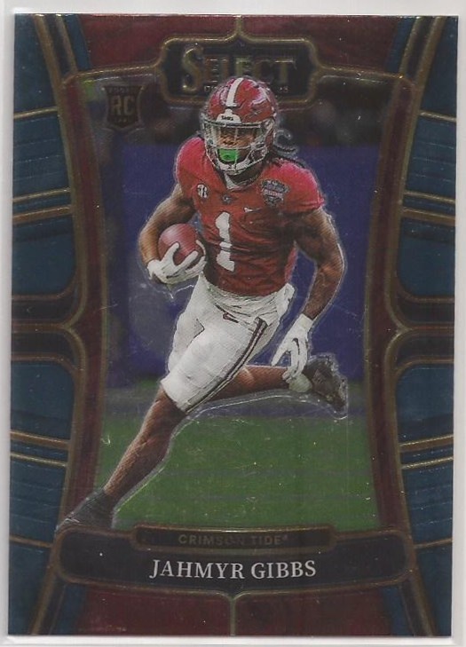 2023 Select Draft Picks Jahmyr Gibbs Blue Retail RC #10 Crimson Tide