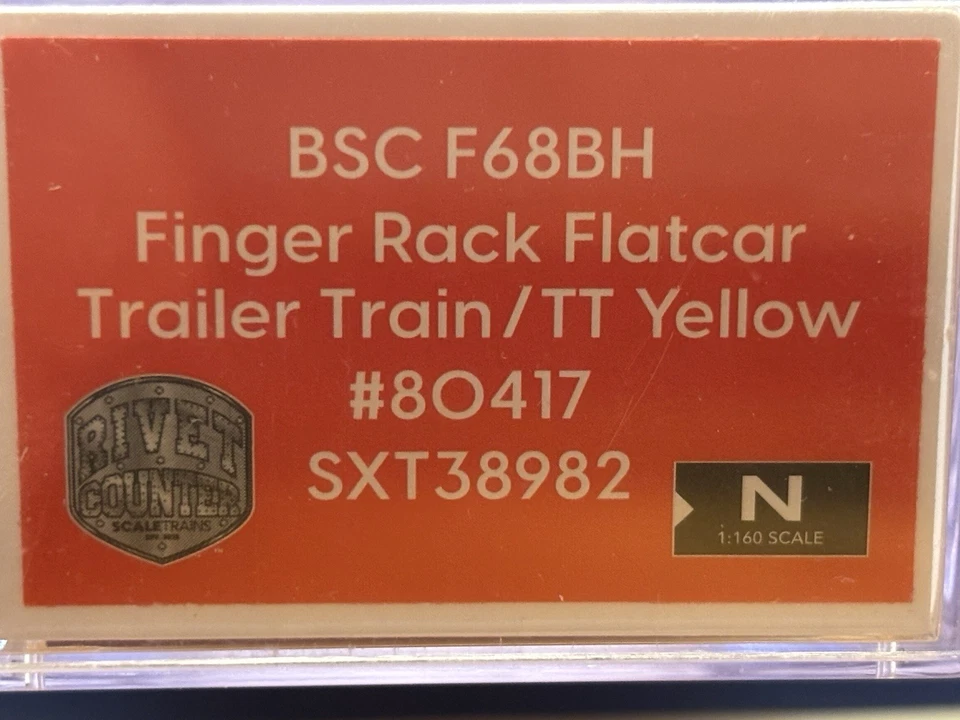 N scale scaletrains TTX Trailer Train BSC F68BH FINGER RACK 68' flat car train - Image 4 of 4