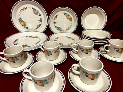 Corelle Abundance 30 Set (6 Place Settings) Plates Bowls