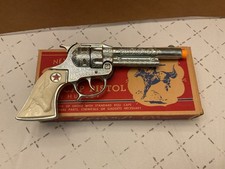 Vintage 1950s Texan Jr Vintage Cap Gun by Hubley  W/Box New