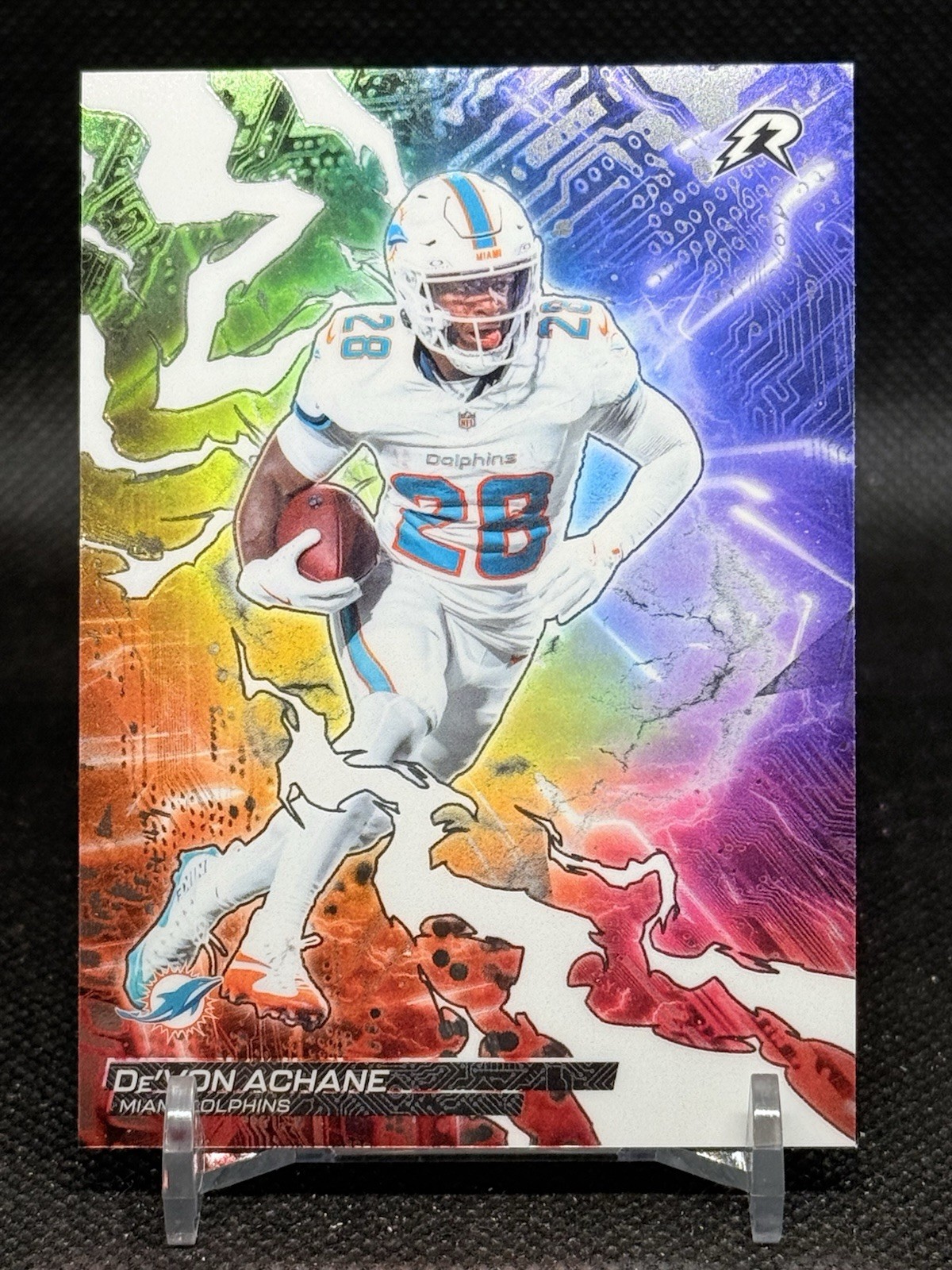 2025 Topps Resurgence NFL Devon Achane Circuit Breakers Inset Dolphins