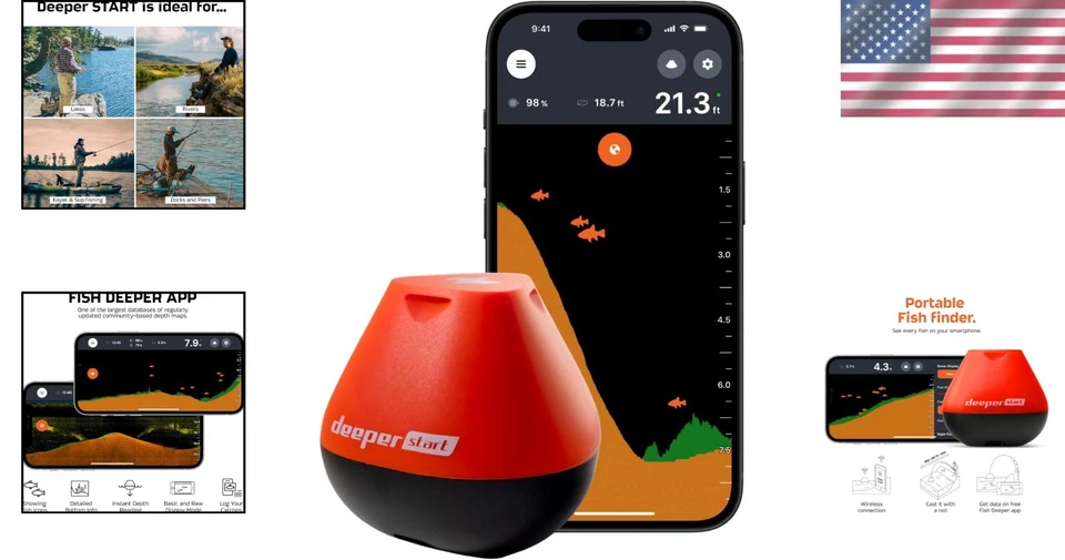 Portable Fish Finder - Smart Sonar for Recreational Fishing - Image 2 of 4