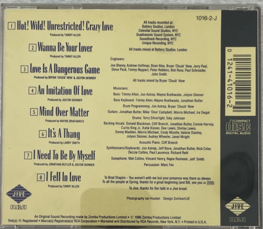 MILLIE JACKSON - Imitation Of Love (1986, CD) LIKE NEW Rare OOP OG Copy Foto 4 de 4