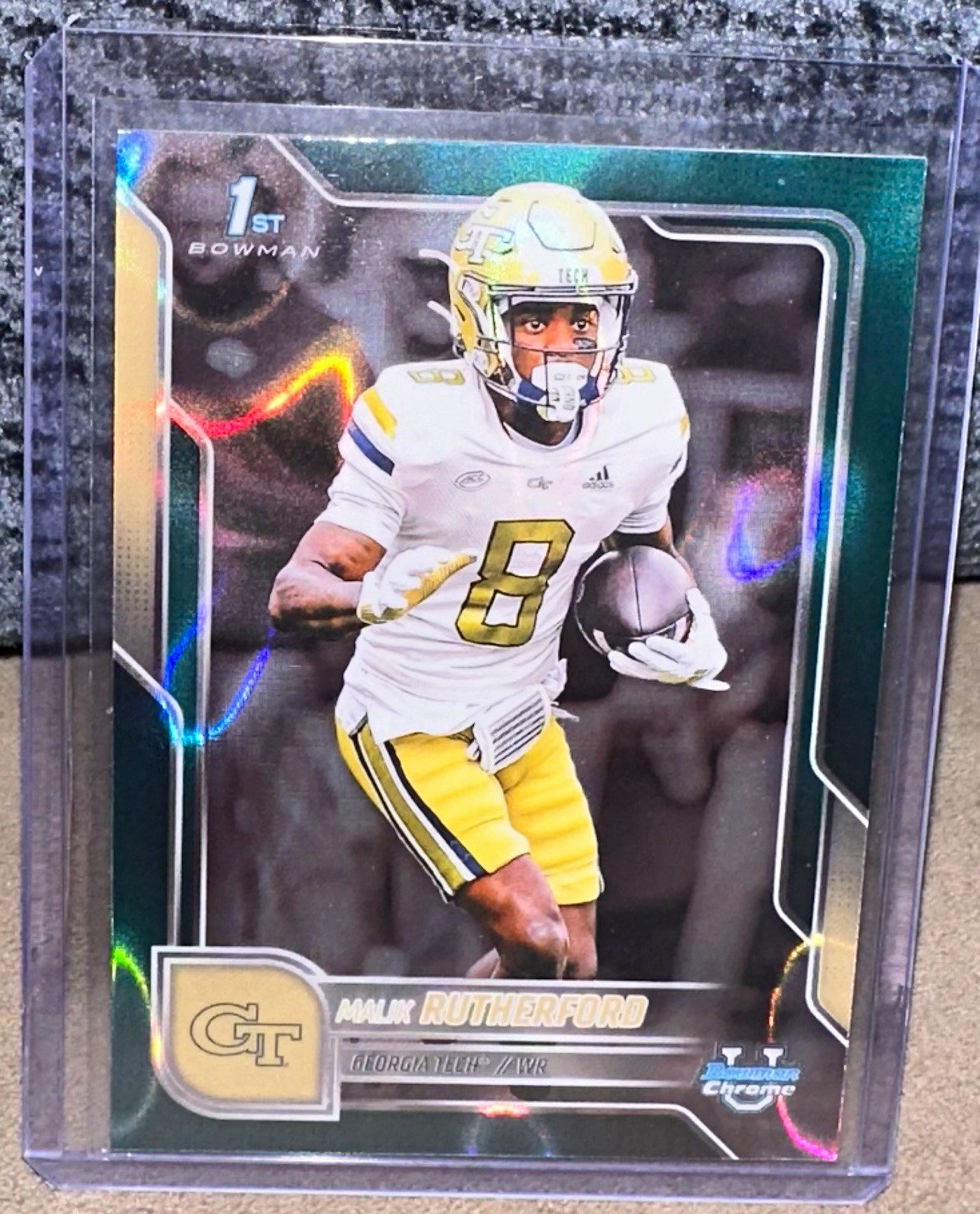 Topps 2024 Bowman Chrome Malik Rutherford #23 1st Bowman Rookie Georgia Tech