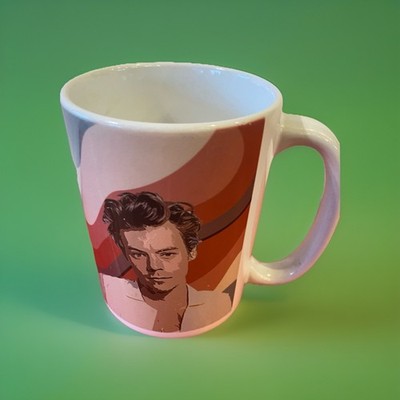  Mentally Dating  Harry Styles White Ceramic Mug by Orca Coatings