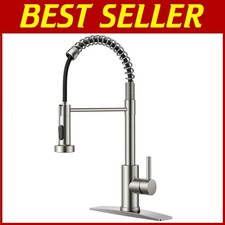 Stainless Steel Commercial Kitchen Faucet, Single Handle