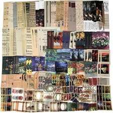 200PCS Vintage Scrapbooking Supplies Kit for Journaling, Junk Journal Planner...