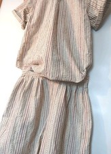 Vtg RInzi 2pc High Waist Short Set Ramie/Cotton Blend. Earth Tones ML StreetWear