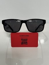 Salvatore Ferragamo SF960S 001 Bold Black Men  s Acetate Sunglasses 58mm