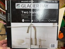 Glacier Bay Dorind 4 in. Centerset 2-Handle Bathroom Faucet Brushed Nickel