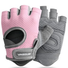 VINSGUIR Workout Gloves for Women and Men, Breathable Weight Medium,