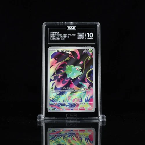 Mega Evolution Base Bulbasaur 133/132 Illustration Rare TAG 10