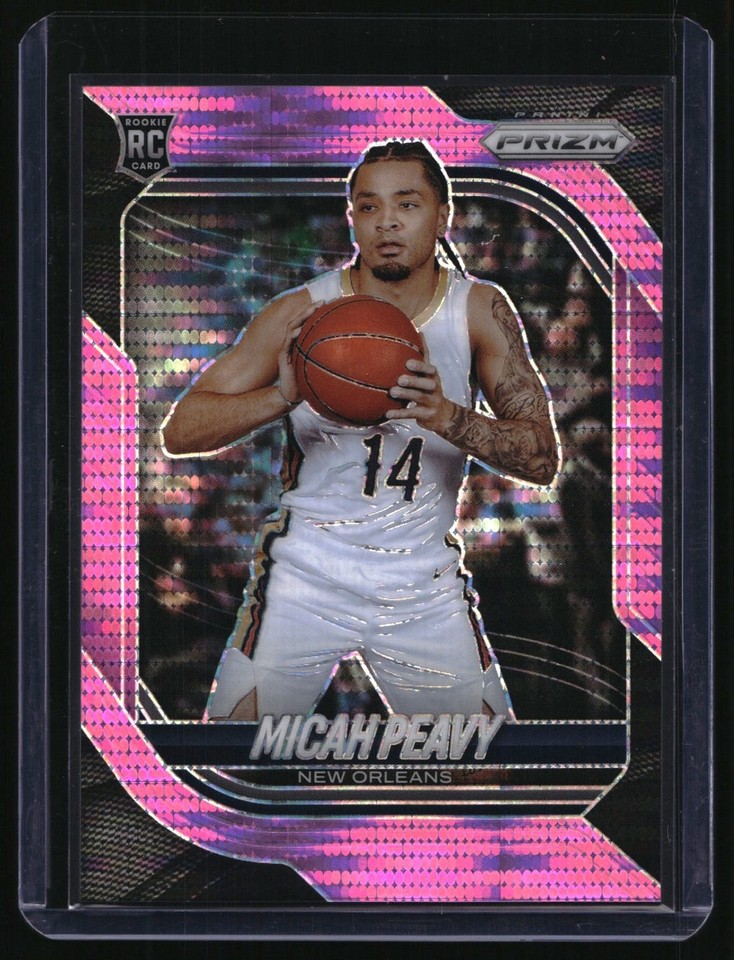 2025 -26 Panini Prizm Pink Pulsar #31 Micah Peavy RC 082/199