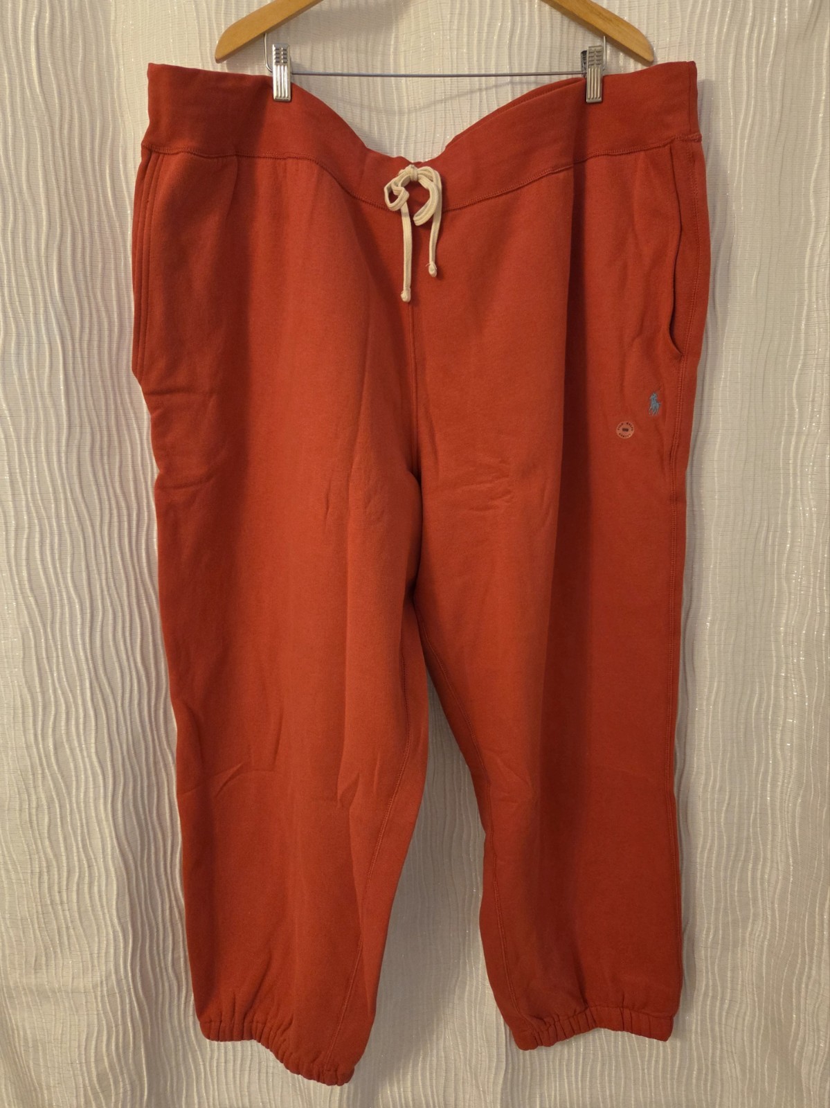 Polo Ralph Lauren Uomo 5XB Doppia Maglia Joggers Rosso Felpa Blu Pony $125