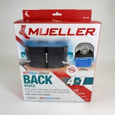 Mueller 4-in-1 Hot/Cold, Lumbar Back Brace One Size Fits Most Fits 30 - 48 in