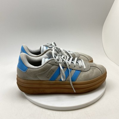 Adidas Sneakers Womens 9 VL Court Bold IH2310 Gray Suede Casual Platform Shoes