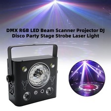 DMX RGB LED Strahl Scanner Projektor DJ Disco Party Bühne Strobe Laser Licht