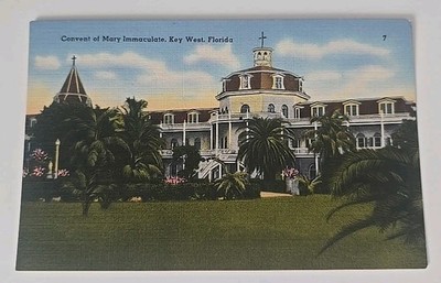 Key West Florida Convent of Mary Immaculate Vintage Postcard