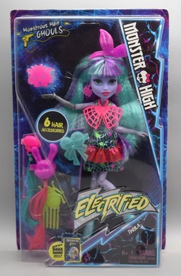 Monster High 2016 Electrified Twyla Doll Monstrous Hair Ghouls Mattel 80s Style