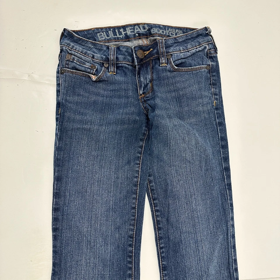 Bullhead Laguna 靴型女式 0P 码深蓝色牛仔裤 — 第 2/4 张图片