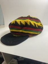 RASTA Hat Beanie Knit hat Crochet Slouchy Tam Rasta Dreadlocks Wig HOMEMADE