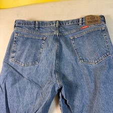 Wrangler Authentics Mens Straight Leg Jeans Medium Wash Blue 40x30 LGSG327