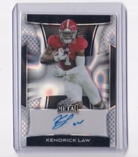 Kendrick Law 2025 LEAF METAL LAVA SILVER ROOKIE AUTO #5/15 DETROIT LIONS