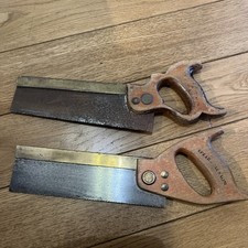 2 Brass backed  tenon saw 10"  Spear and Jackson and one "Warranted Superior