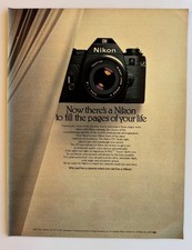 1979 Nikon EM SLR Camera Sonic Beep Vintage Print Ad