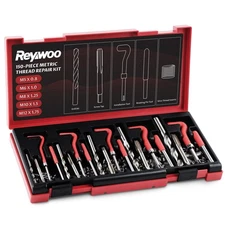 Reywoo 150 PC Helicoil Thread Repair Kit, Metric Helicoil Kit with HSS Drill ...