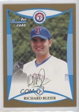 2008 Bowman Draft Prospects Gold Richard Bleier #BDPP22 0f6