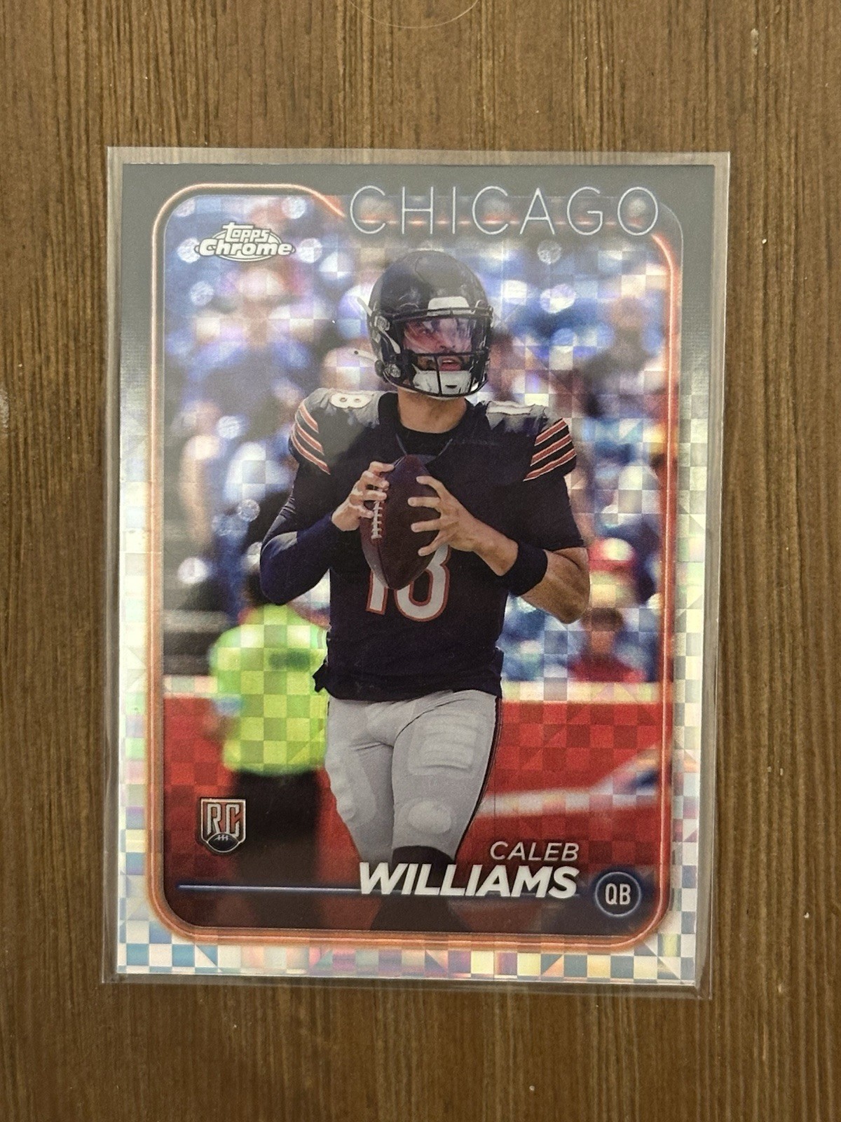2024 Topps Chrome Caleb Williams X-Fractor Rookie RC #202 Chicago Bears