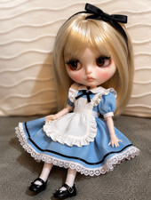 OOAK Custom Blythe Doll   Cottagecore Blonde Girl Handmade Art Nude Doll