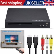 UK DVD Player Region Free with Remote Control USB Multi Region & HDMI/AV Cable