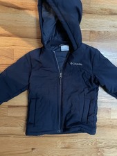 Columbia Jacket Childrens Size XS 6-7 Full Zip Hooded Winter Navy School Casual