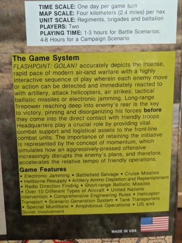 1991 Flashpoint: Golan The Fifth Arab-Israeli War Victory Board Games New Sealed - Picture 6 of 12