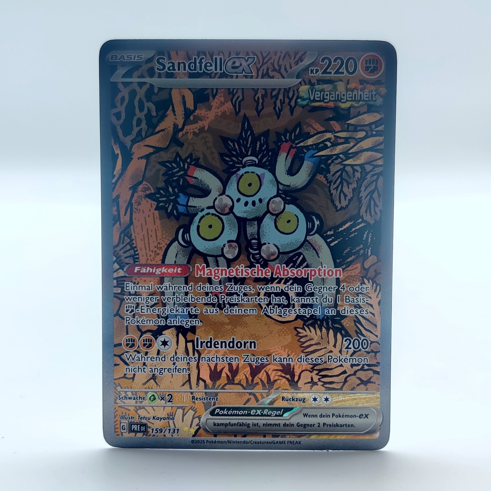 Pokemon TCG Sandfell EX 159/131 Full Art Prismatic Evolutions Holo Rare